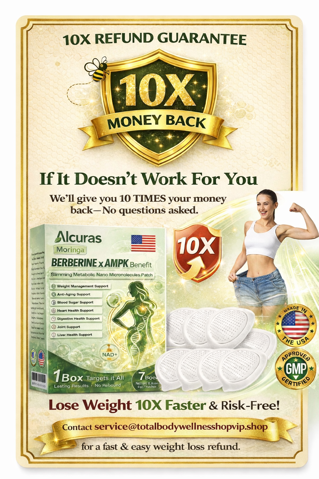 10X Money-Back Guarantee(Three months later)